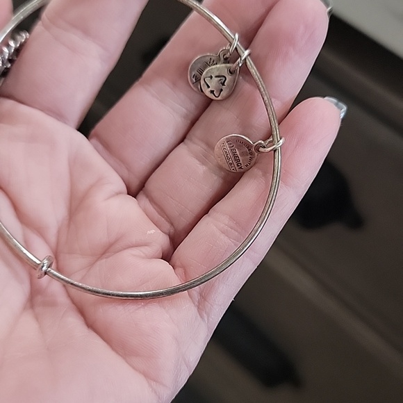 Alex and Ani Gold and Silver Anchor & Lifebuoy Charm Expandable Bangle Set - Picture 12 of 12